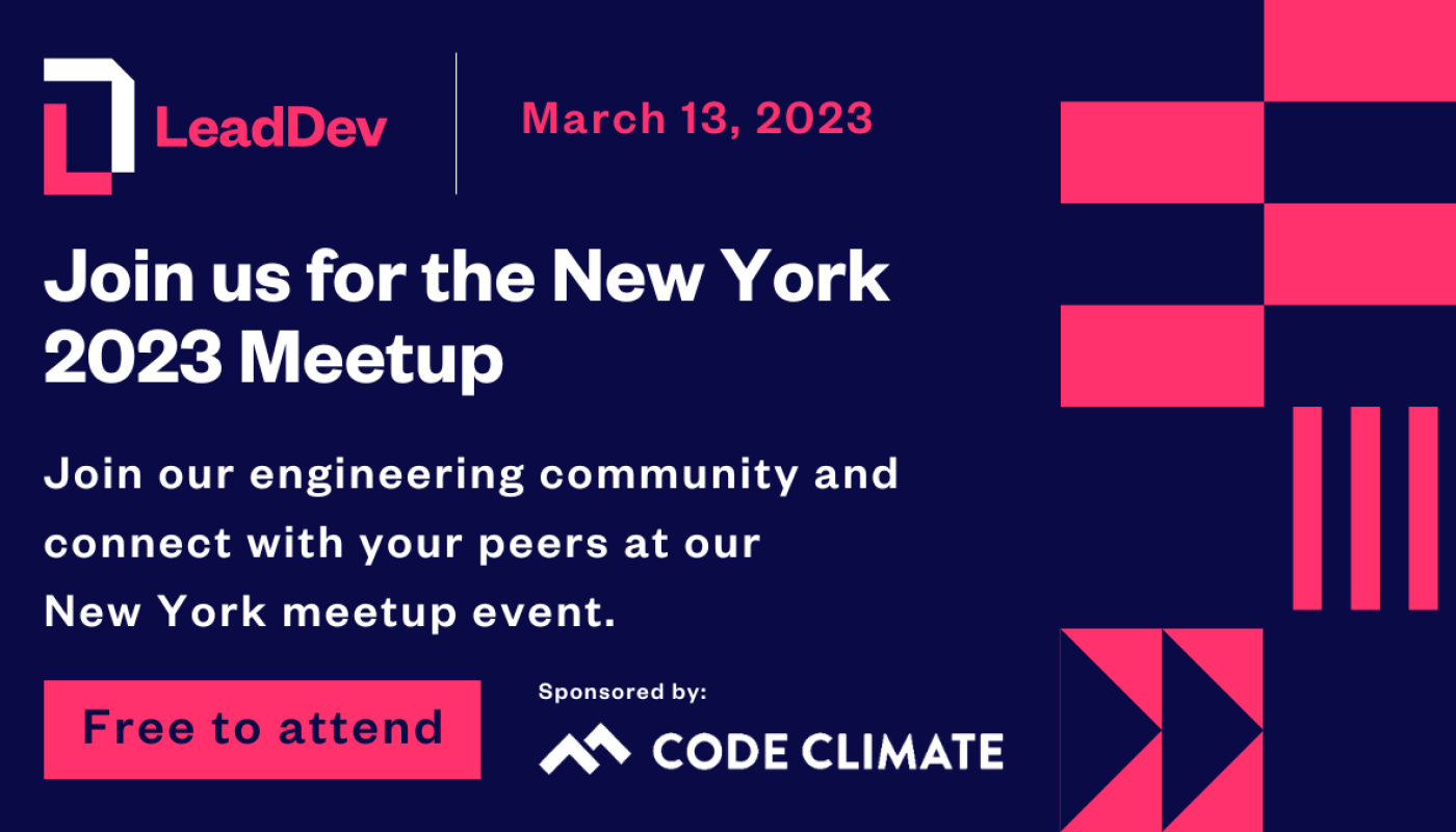 LeadDev New York 2024 Meetup LeadDev